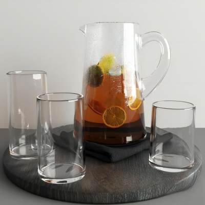 现代厨房用品 水杯 柠檬茶